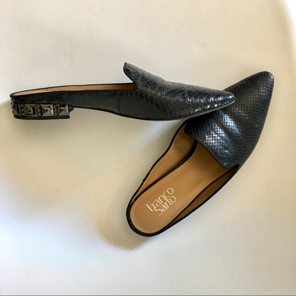 Franco Sarto Snake-print Mules